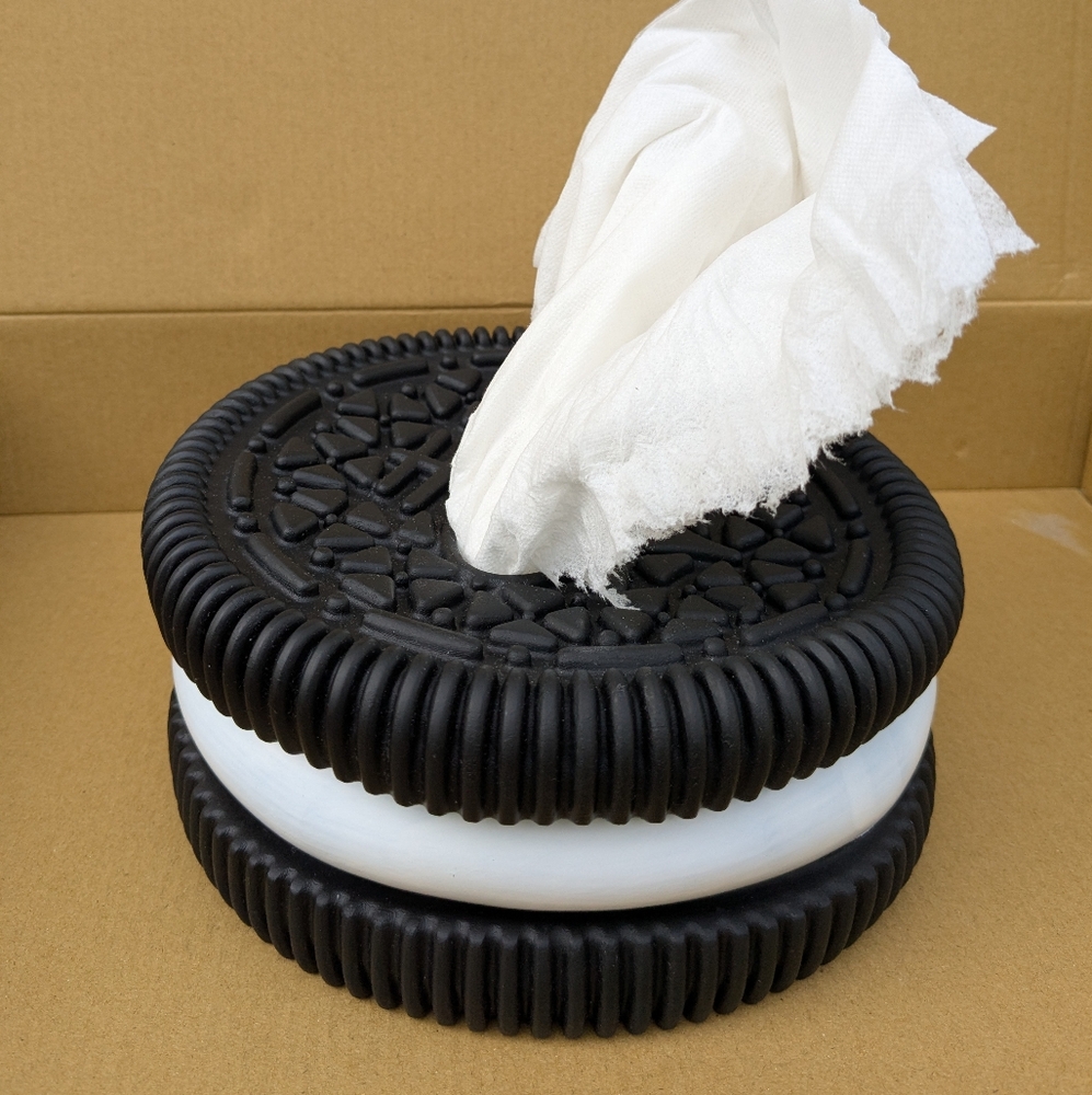 Smashed Oreo Cookie Tissue Holder NEW HUGE